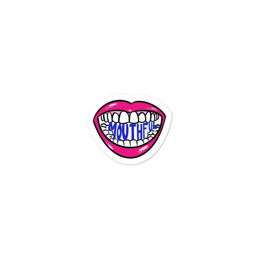Mouthful Bubble-free stickers