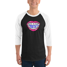 Load image into Gallery viewer, Mouthful Unisex 3/4 sleeve raglan shirt
